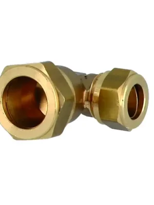 Express Levering Mosazné svěrné koleno redukované 12 mm x 10 mm